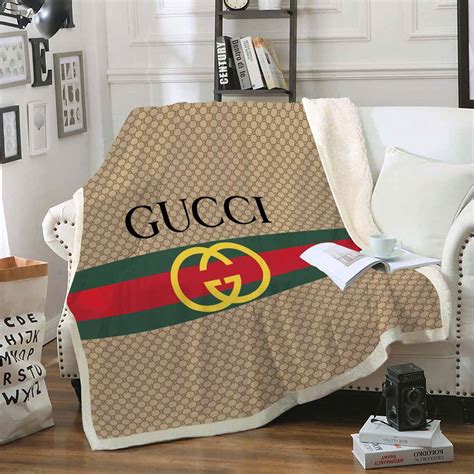 gucci brown beige wool blanket|Gucci blanket price.